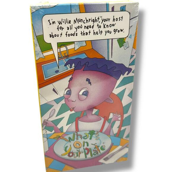 McDonalds 90s VHS Tape what's on your plate willie munchwright - Picture 1 of 7